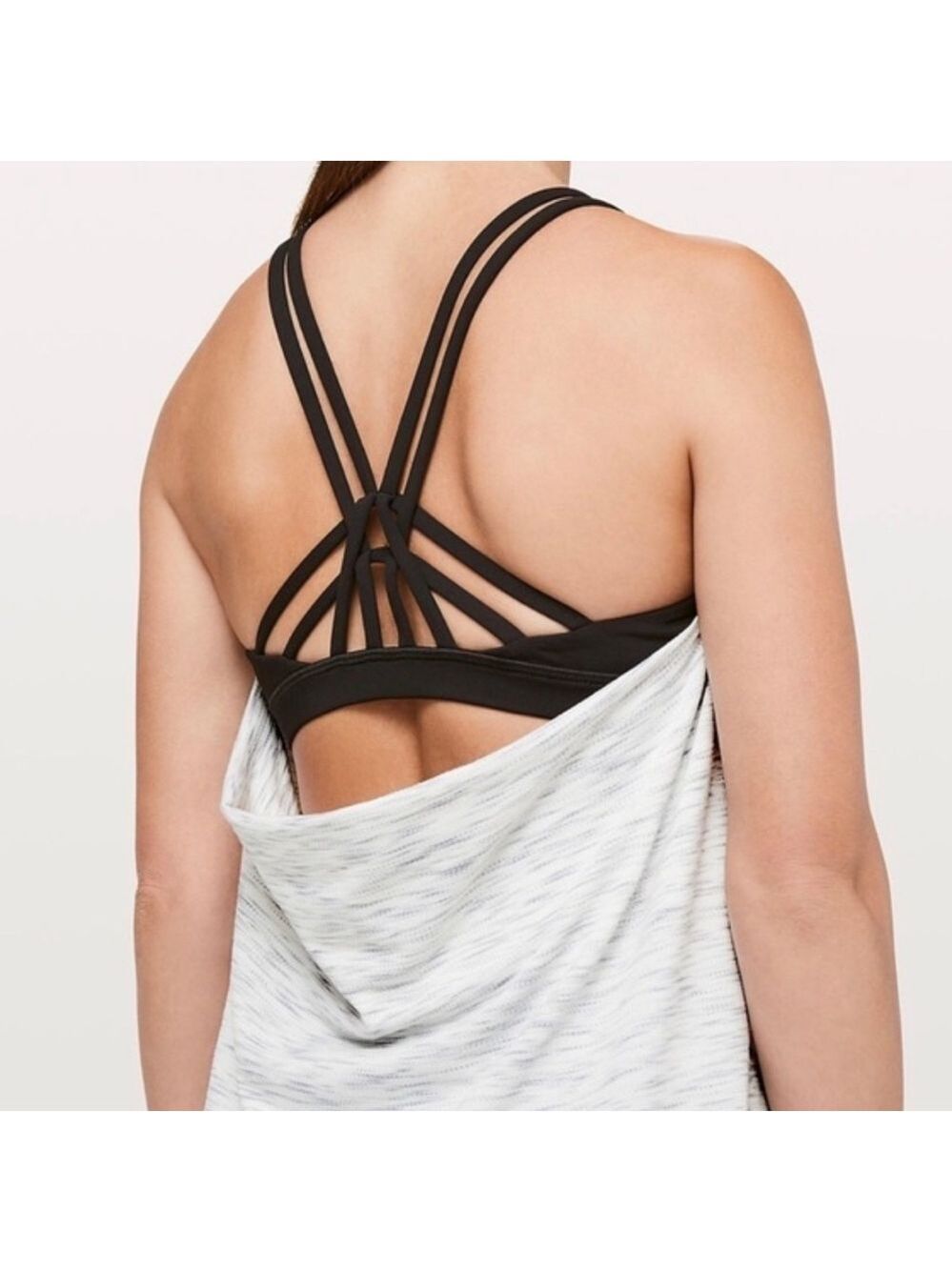 Lululemon Moment to Movement 2 in 1 Tank: Tiger Space Dye Hail
White/Black